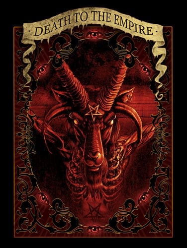Black Market Art Company Death to the Empire Satan Print