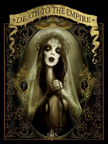 Black Market Art Company Death to the Empire Mary Print - Black Market Art Company - Flyclothing LLC