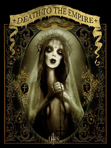 Black Market Art Company Death to the Empire Mary Print