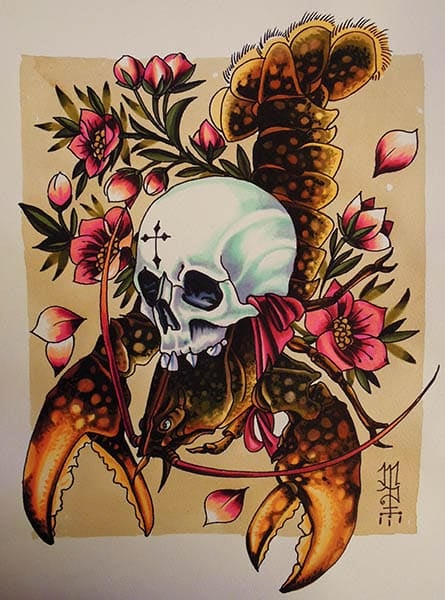 Black Market Art Company Death from the Depths Print
