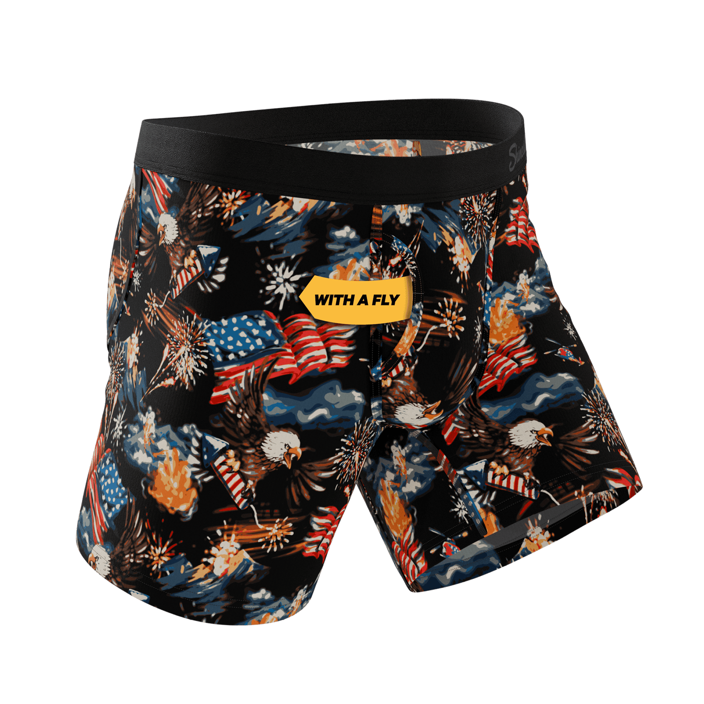 The Declaration | Americana Eagles Ball Hammock® Pouch Underwear With Fly - Shinesty - Flyclothing LLC