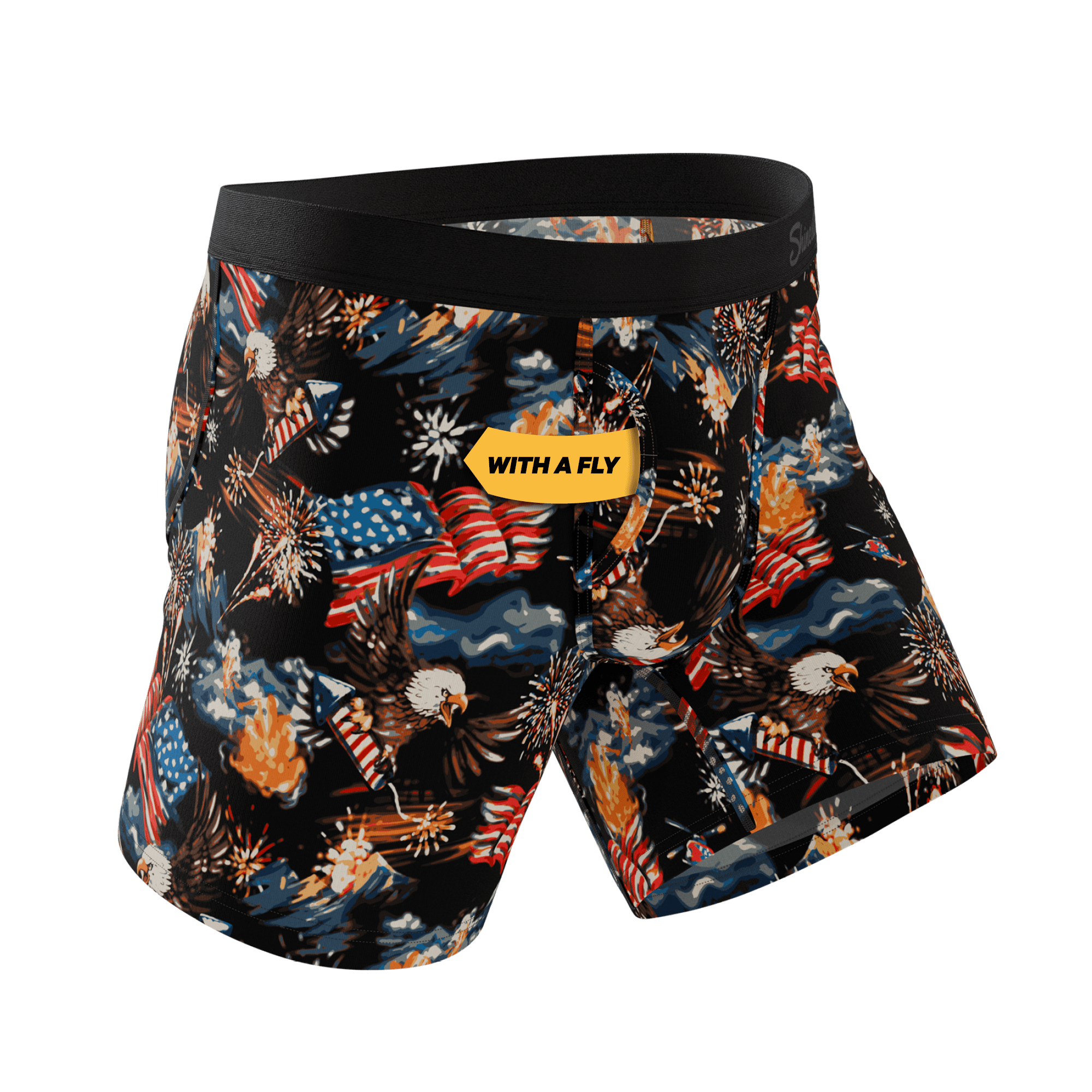 The Declaration | Americana Eagles Ball Hammock® Pouch Underwear With Fly - Shinesty - Flyclothing LLC