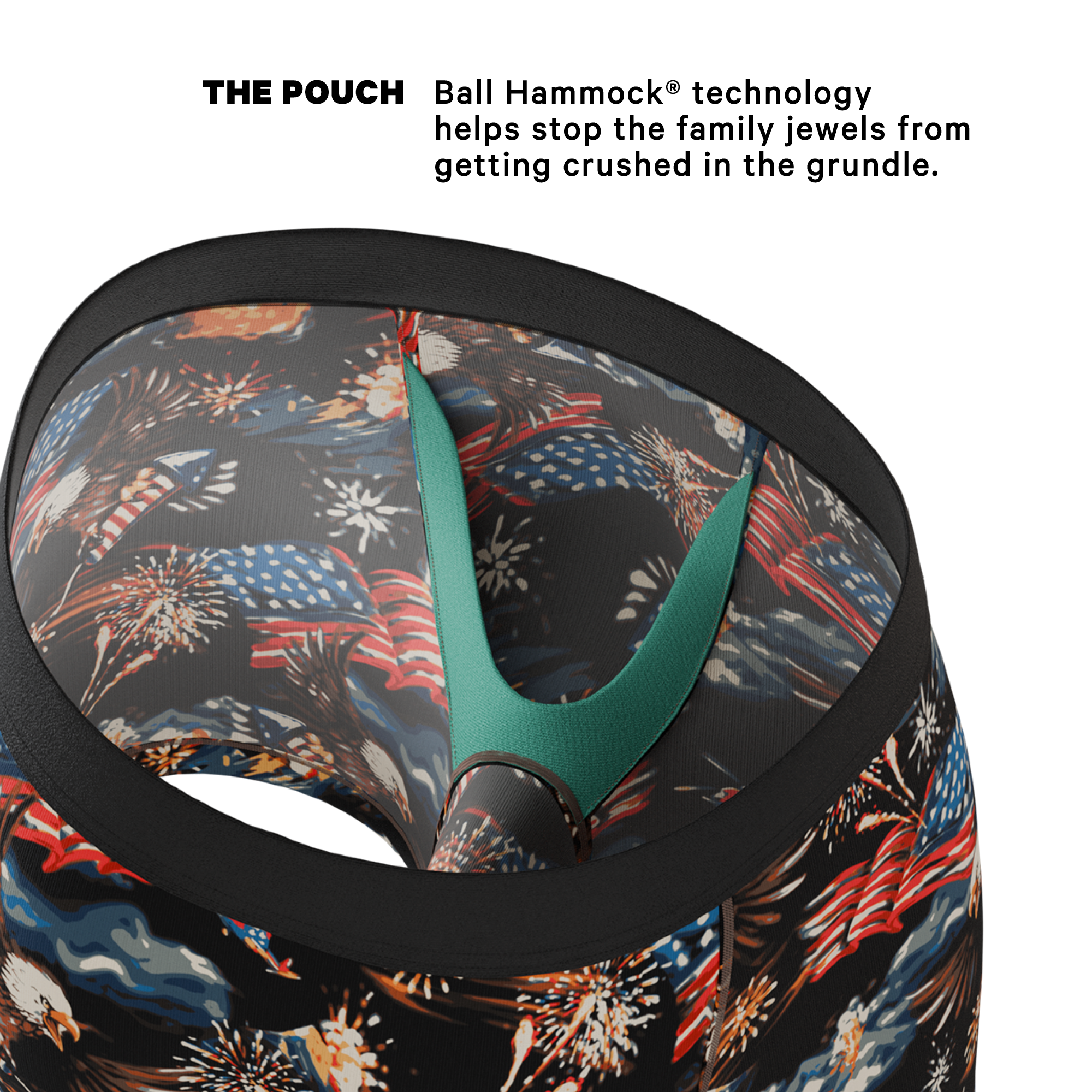 The Declaration | Americana Eagles Ball Hammock® Pouch Underwear