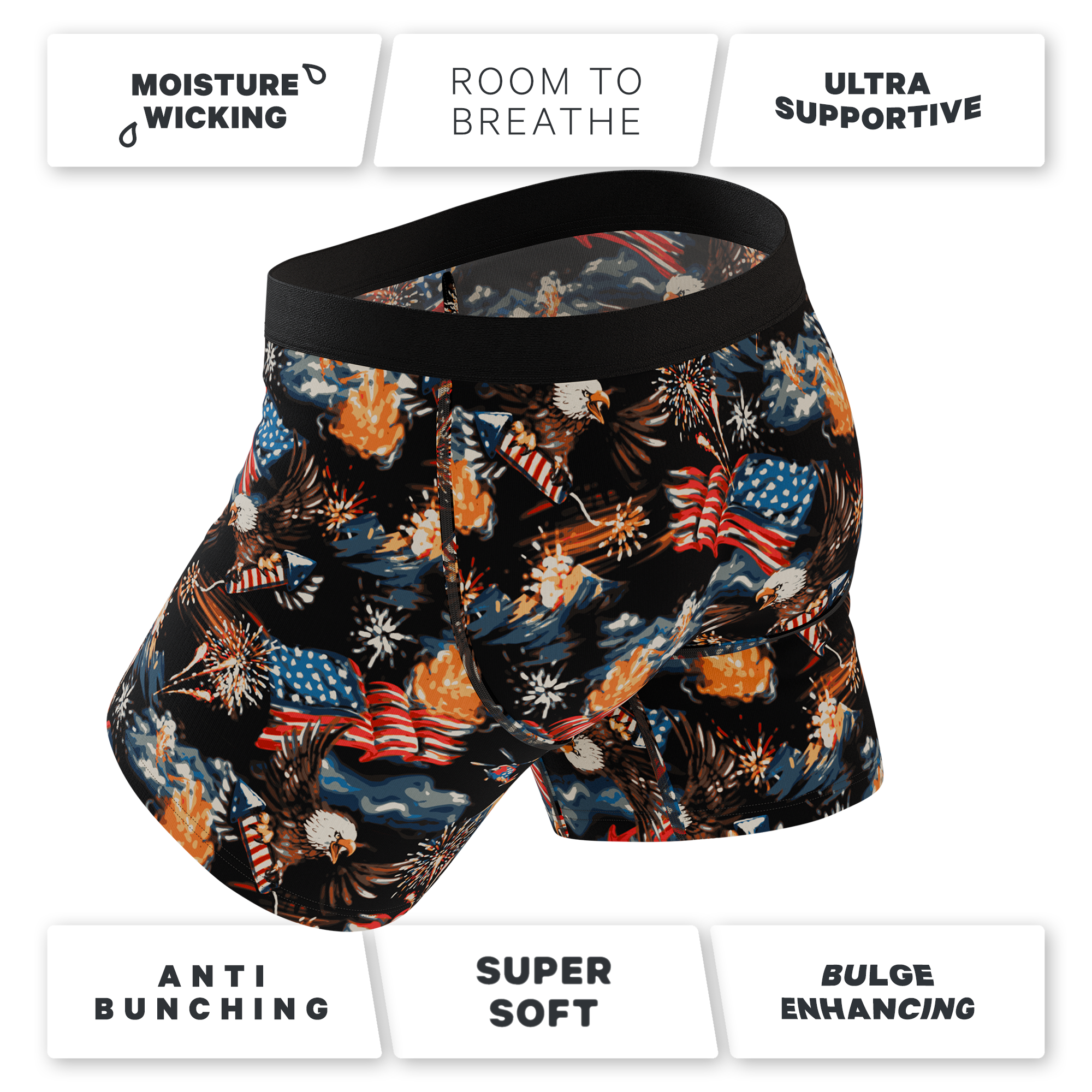 The Declaration | Americana Eagles Ball Hammock® Pouch Underwear