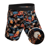 The Declaration | Americana Eagles Ball Hammock® Boxer - Long Leg - Shinesty - Flyclothing LLC