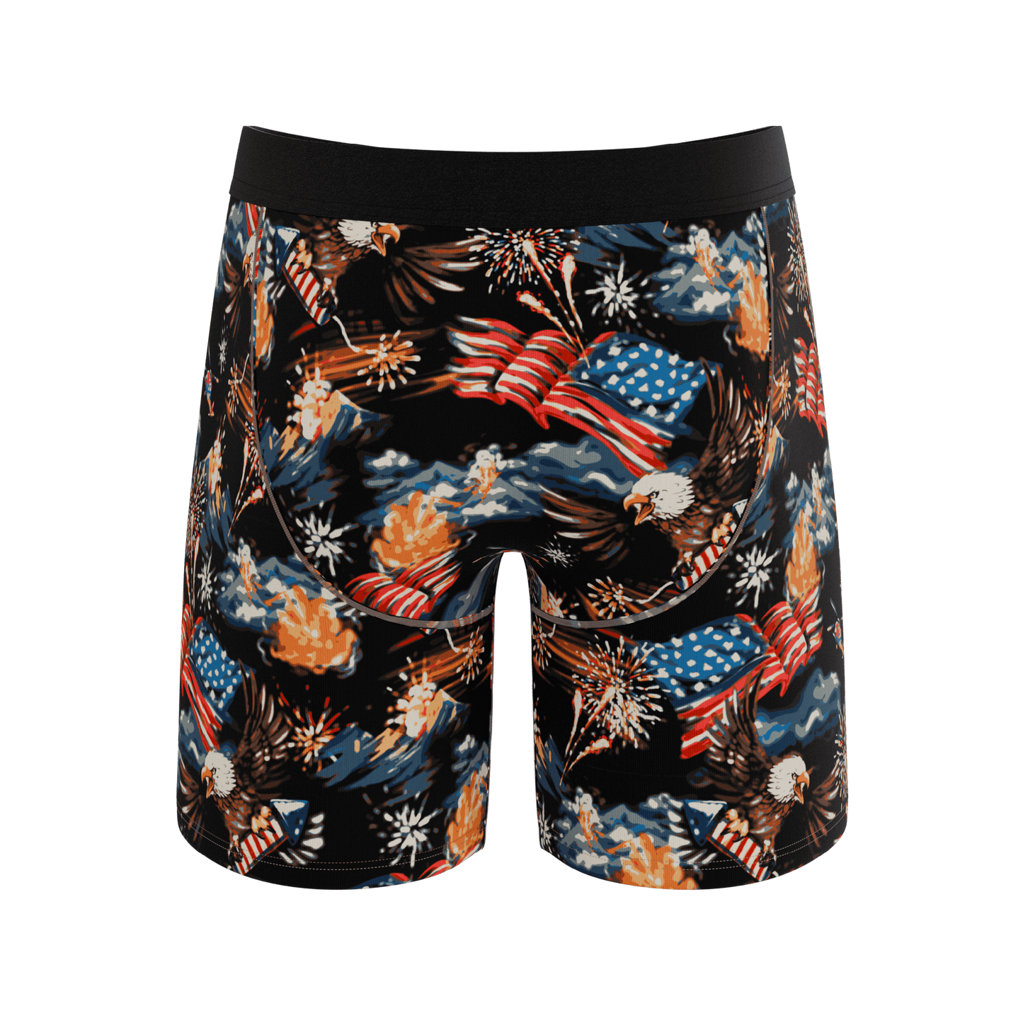The Declaration | Americana Eagles Ball Hammock® Boxer - Long Leg - Shinesty - Flyclothing LLC