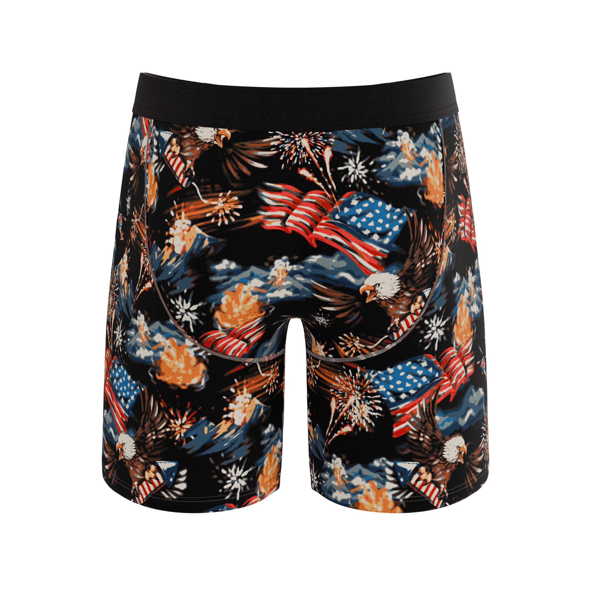 The Declaration | Americana Eagles Ball Hammock® Boxer - Long Leg - Shinesty - Flyclothing LLC
