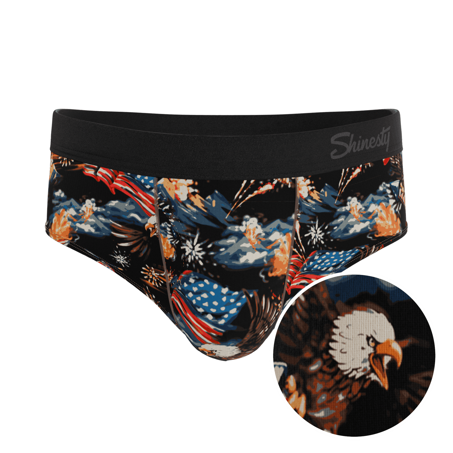 The Declaration | Americana Eagles Ball Hammock® Pouch Underwear Briefs - Shinesty - Flyclothing LLC