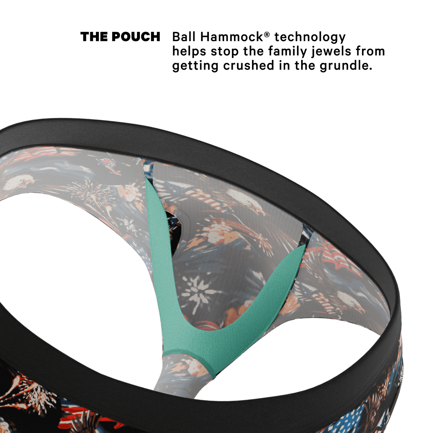 The Declaration | Americana Eagles Ball Hammock® Pouch Underwear Briefs - Shinesty - Flyclothing LLC