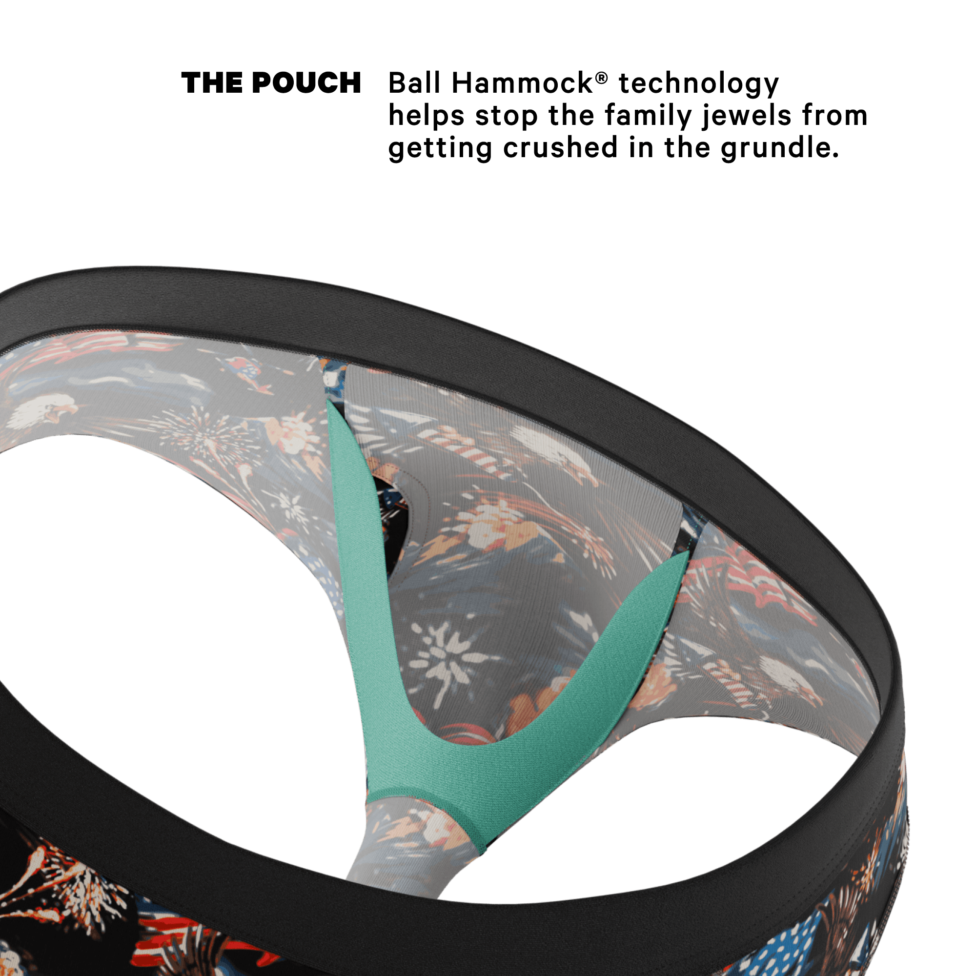 The Declaration | Americana Eagles Ball Hammock® Pouch Underwear Briefs - Shinesty - Flyclothing LLC