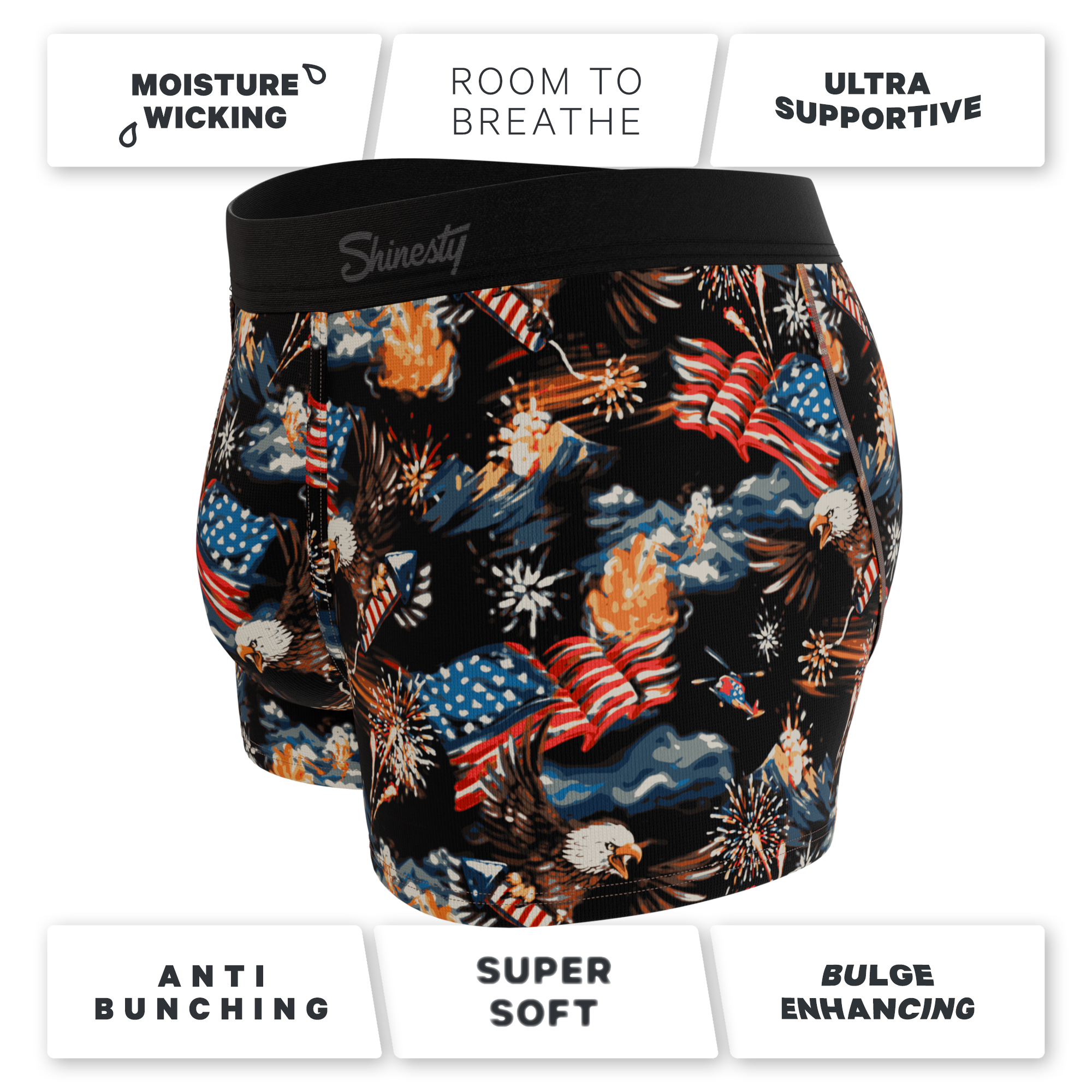 The Declaration | Americana Eagles Ball Hammock® Pouch Trunks Underwear