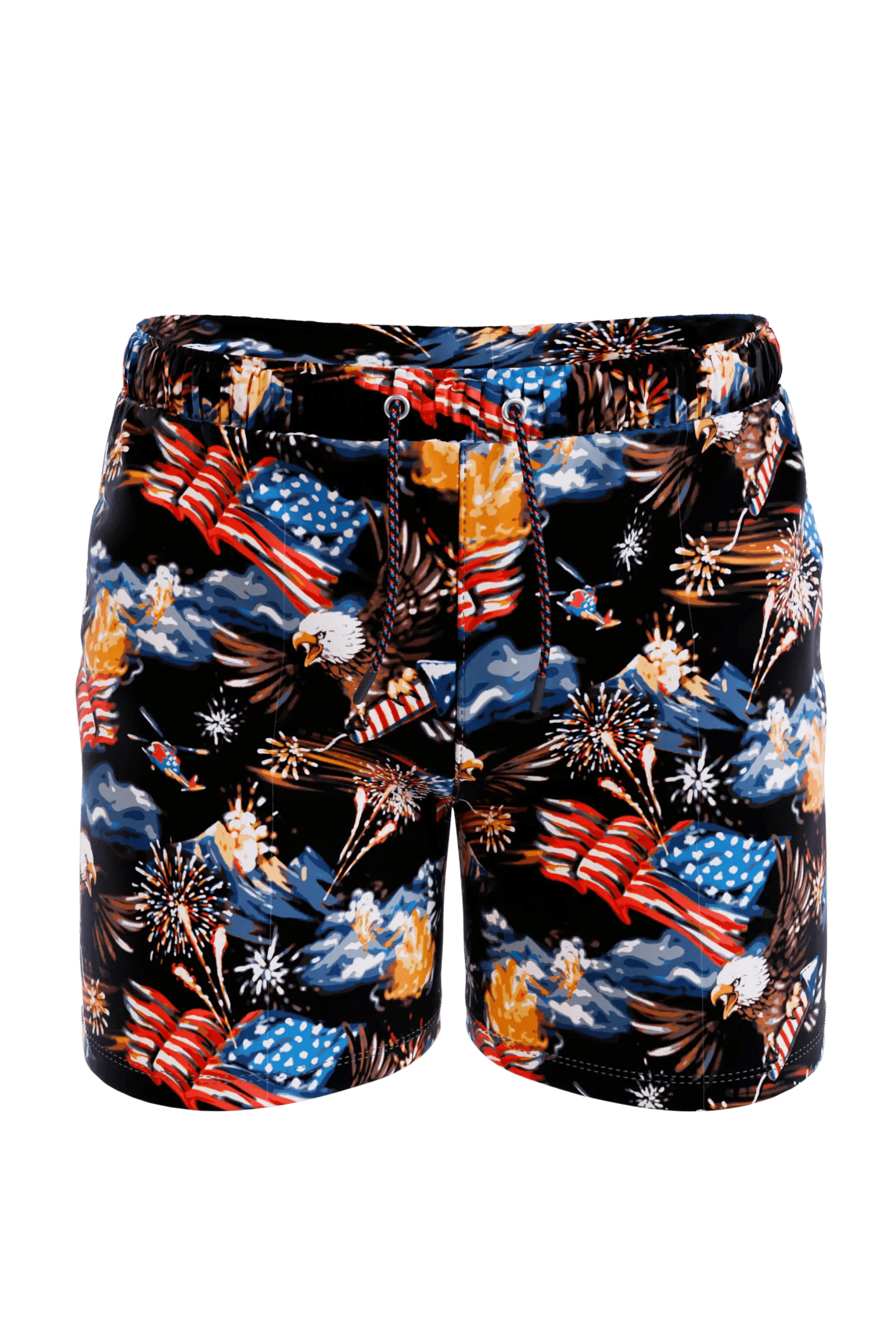 The Declaration | Americana Eagles Ball Hammock® Pouch 5" Swim Trunks - Shinesty - Flyclothing LLC