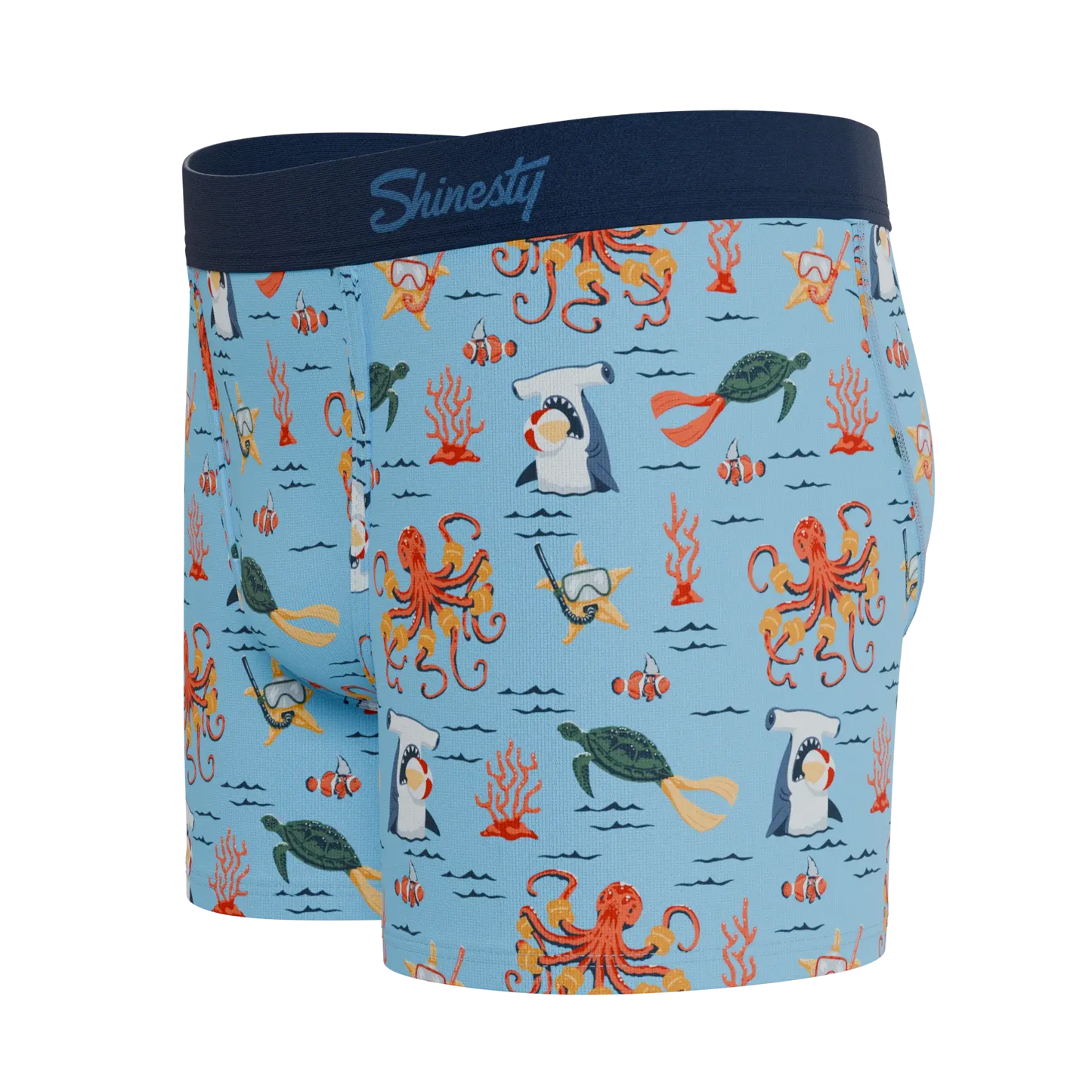 The Deep End | Sea Creatures Boy's Boxer Briefs - Shinesty - Flyclothing LLC