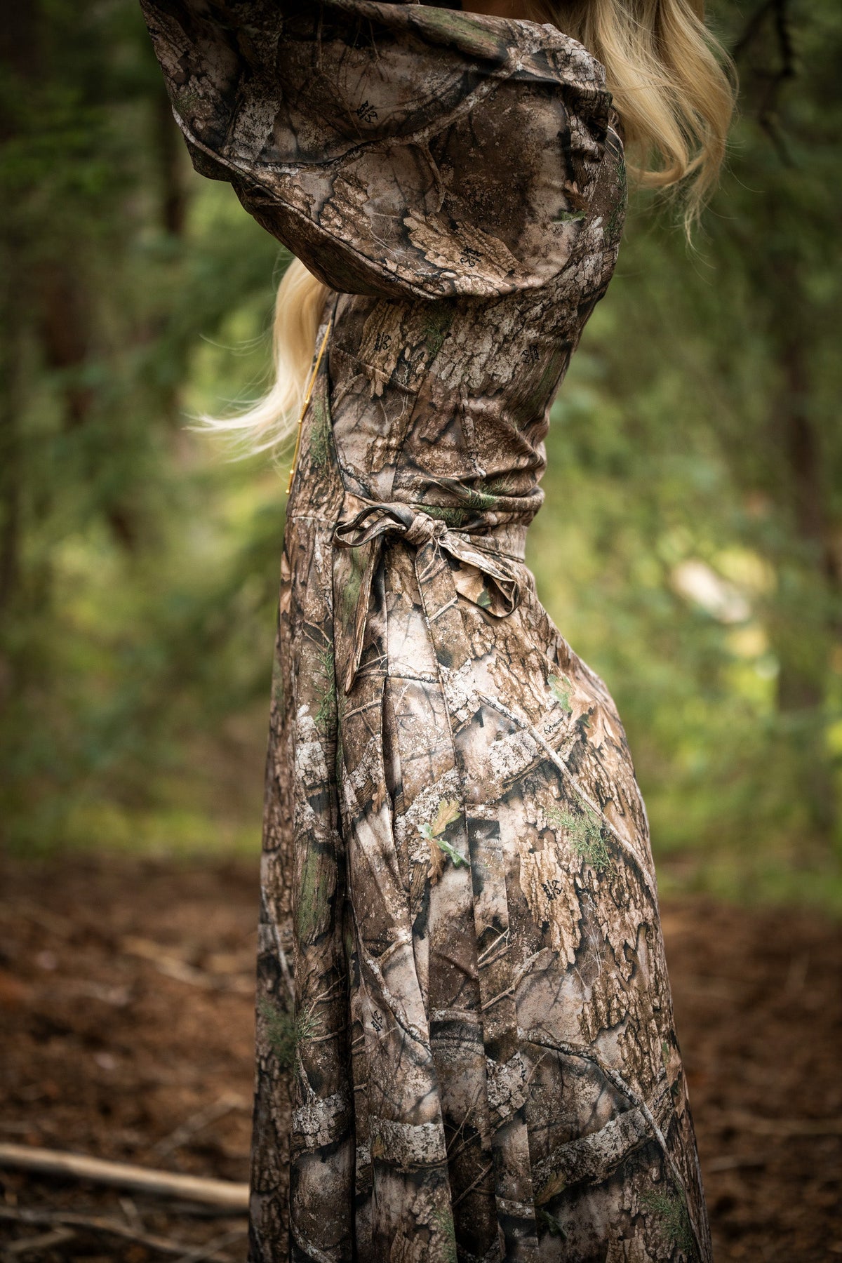 The Deerly Departed | RealTree x Shinesty Camouflage Long Sleeve Dress - Shinesty - Flyclothing LLC