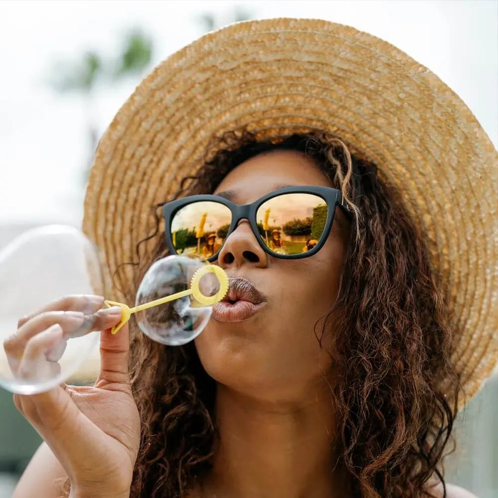 Matte Black / Rose Gold Deja Views - Knockaround - Flyclothing LLC