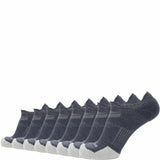 8 Pairs Denim - Run No Show Runweight Merino Wool Sock - GRIP6 - Flyclothing LLC