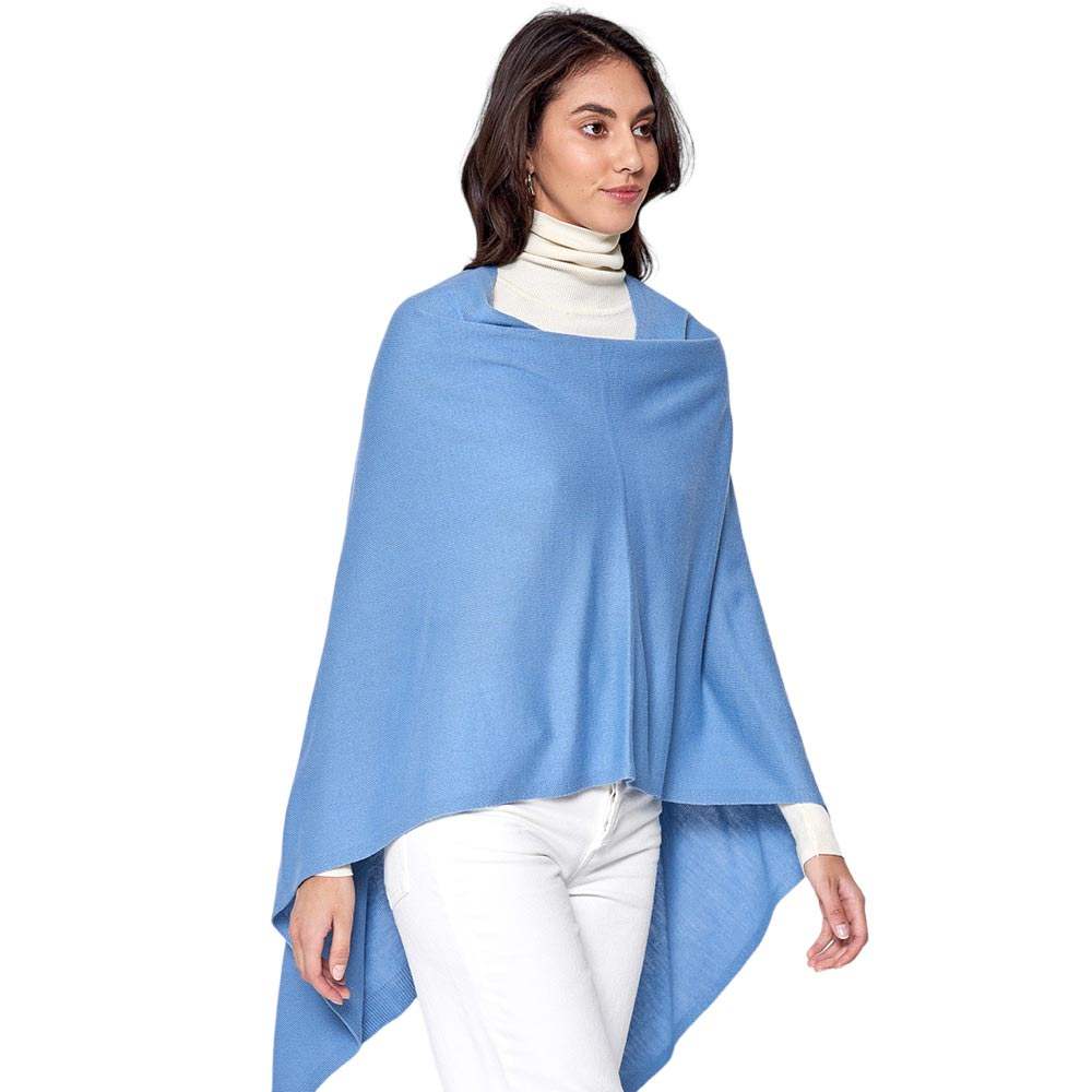 Solid Scarf Poncho - Madeline Love - Flyclothing LLC