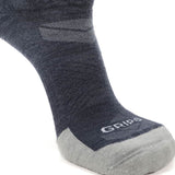 3 Pack Denim - Run No Show Runweight Merino Wool Sock - GRIP6 - Flyclothing LLC