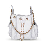 Bayshore Bucket Small - White Denim - BEACH HAUS - Flyclothing LLC