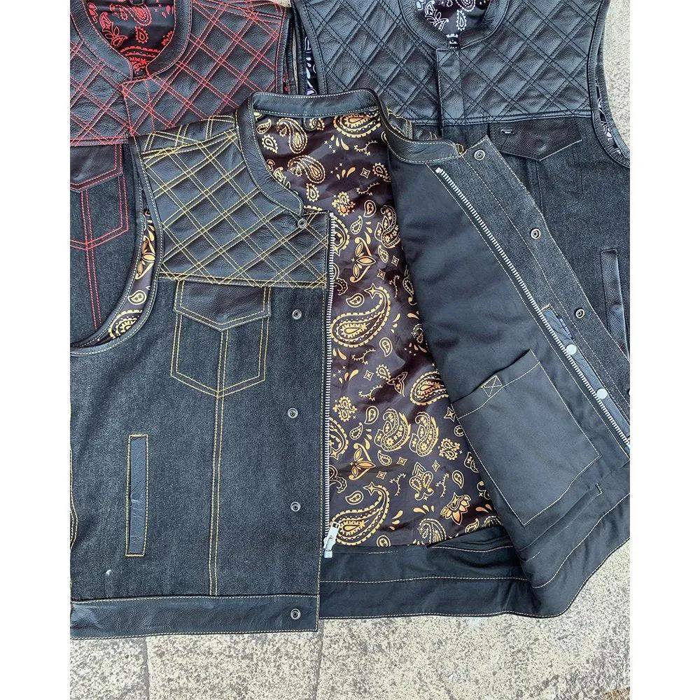 Yellowjacket - Mens Hybrid Club Vest - Unik Just for Bikers - Flyclothing LLC