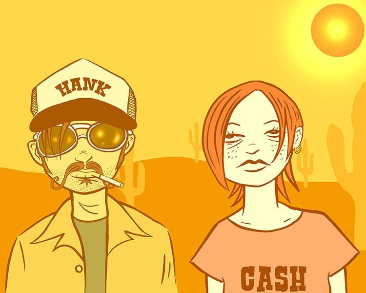 Black Market Art Company Desert Love Print