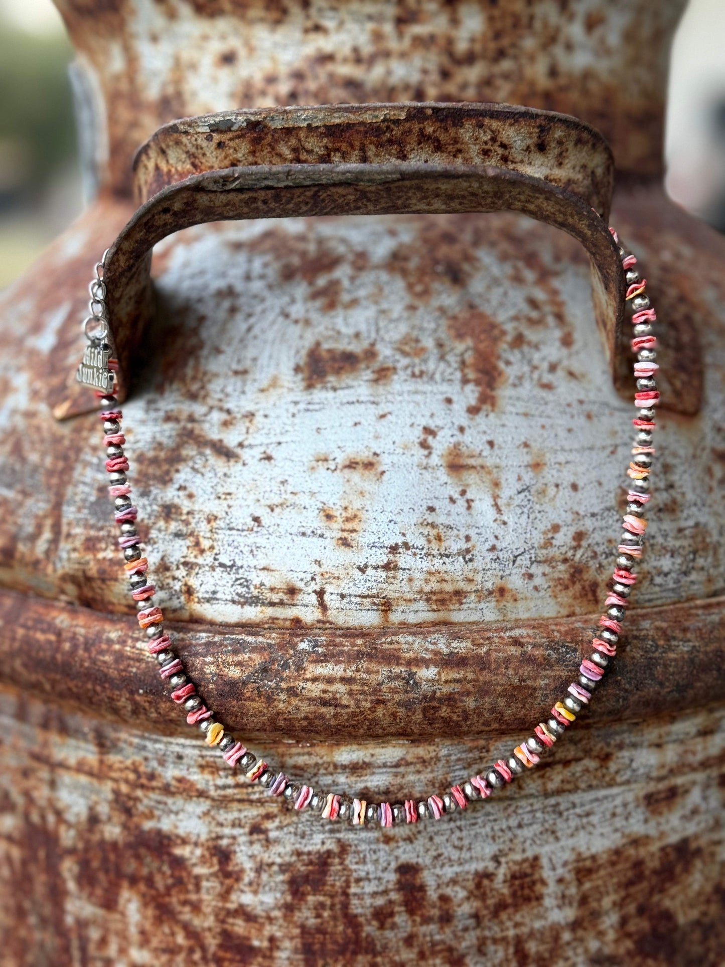 Desert Sunset Shell Heishi Bead Necklace - Wild Junkie - Flyclothing LLC