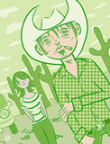 Black Market Art Company Desert Cowboys Print