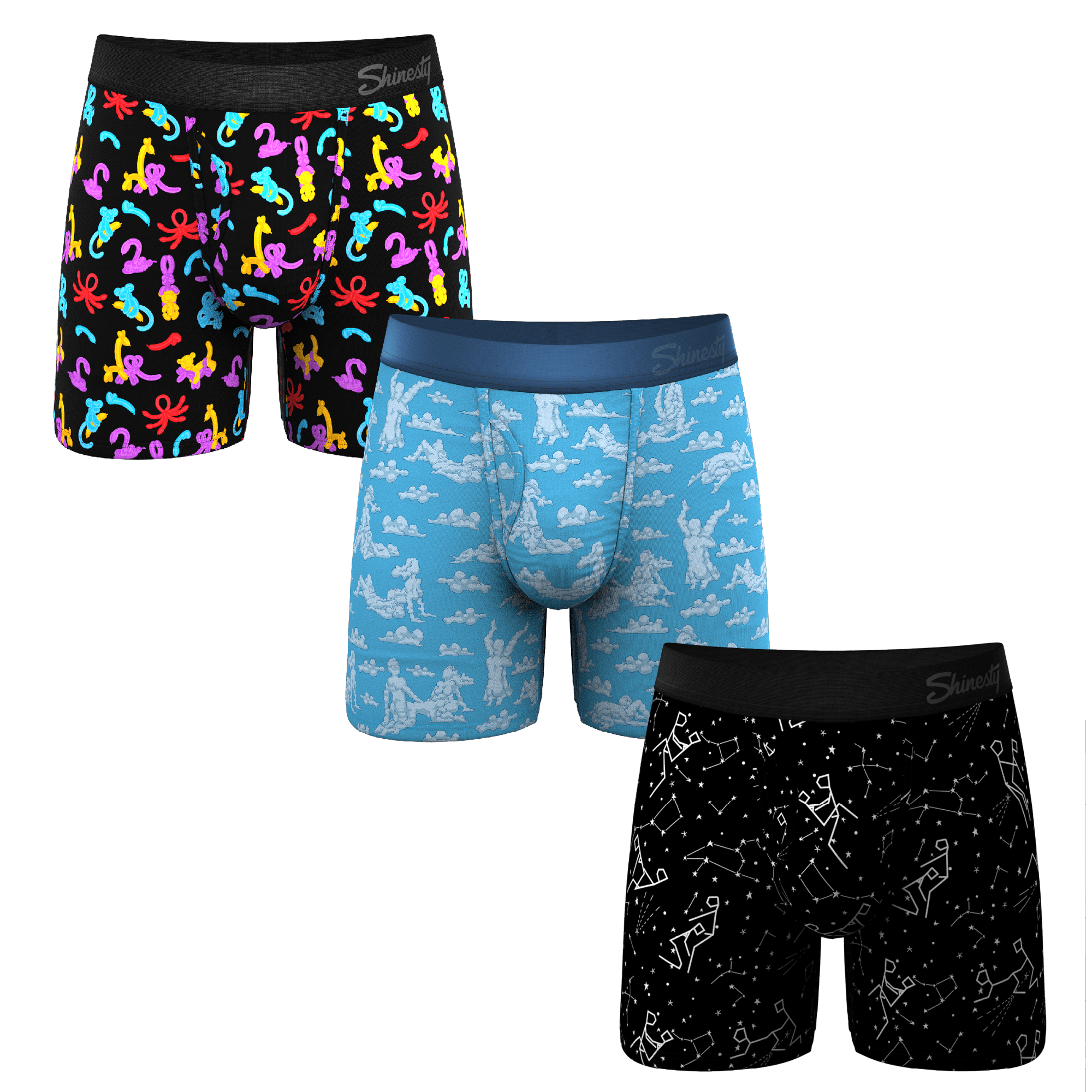 The Deviant | Ball Hammock® Pouch Underwear with Fly 3 Pack - Shinesty