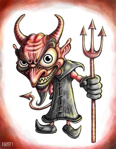 Black Market Art Company Devil Print - Black Market Art Company - Flyclothing LLC