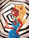 Black Market Art Company Devil With A Blue Dress On Print