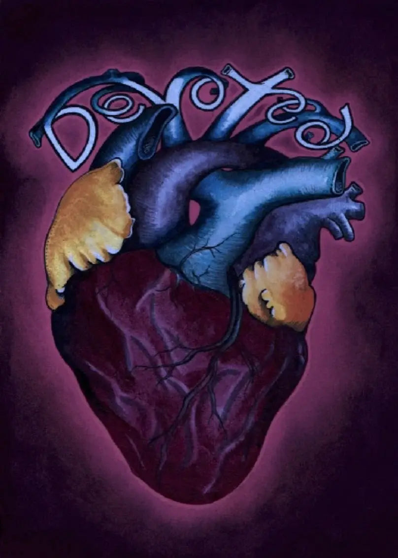 Black Market Art Company Devoted Blue Print - Black Market Art Company - Flyclothing LLC