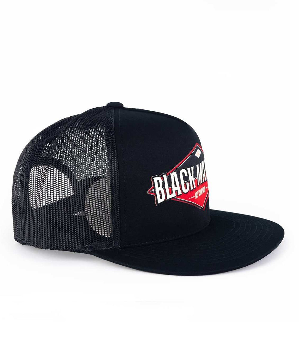 Black Market Art Company Diamond Trucker Hat Print - Black Market Art Company - Flyclothing LLC