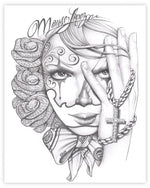 Black Market Art Company Diamond Roses Print