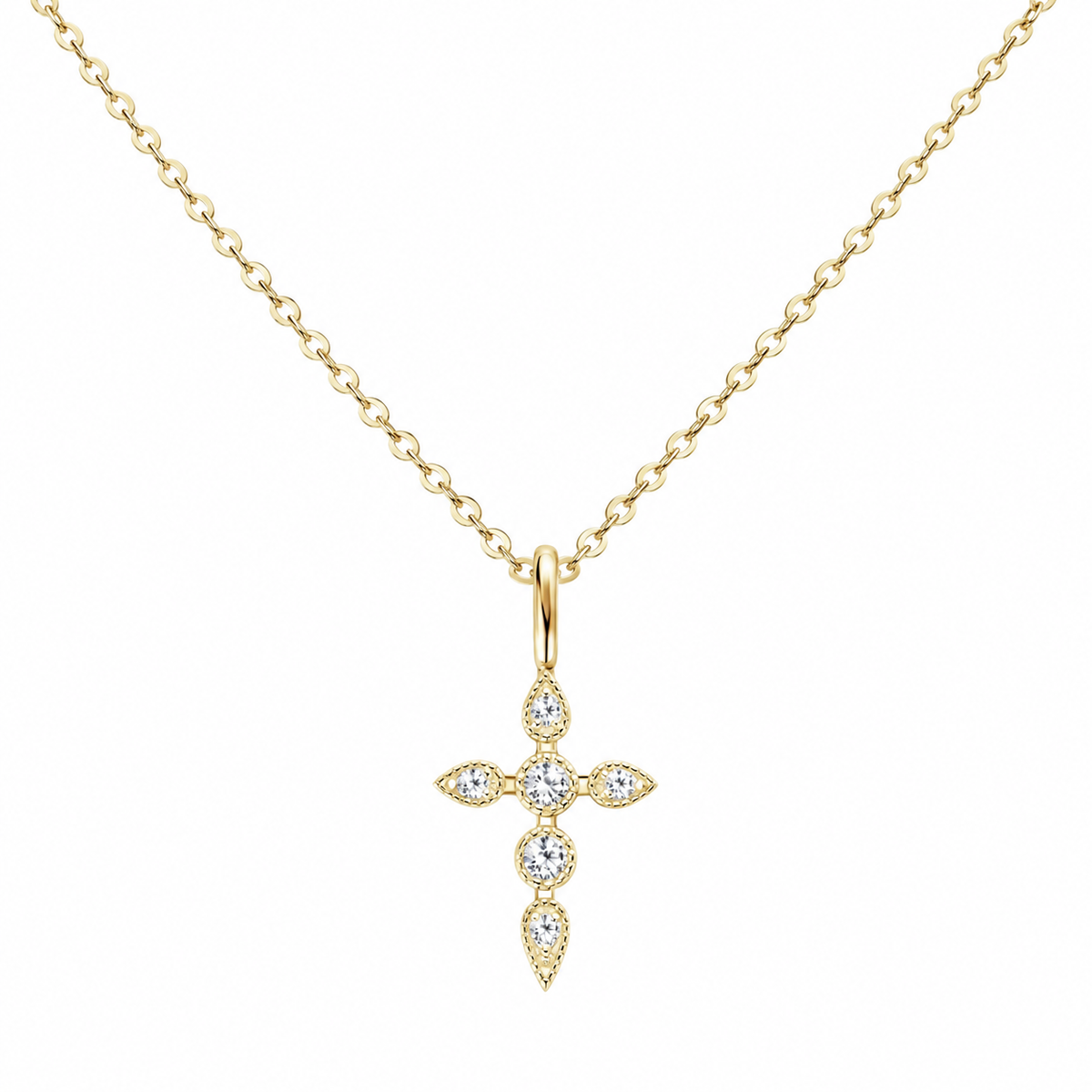 Ada Cross Necklace - Brook & Bloom - Flyclothing LLC