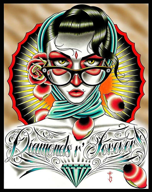 Black Market Art Company Diamonds R Forever Color Print - Black Market Art Company - Flyclothing LLC