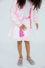 Diva Pink Flip Sequin Twirl Skort - Mila & Rose ® - Flyclothing LLC
