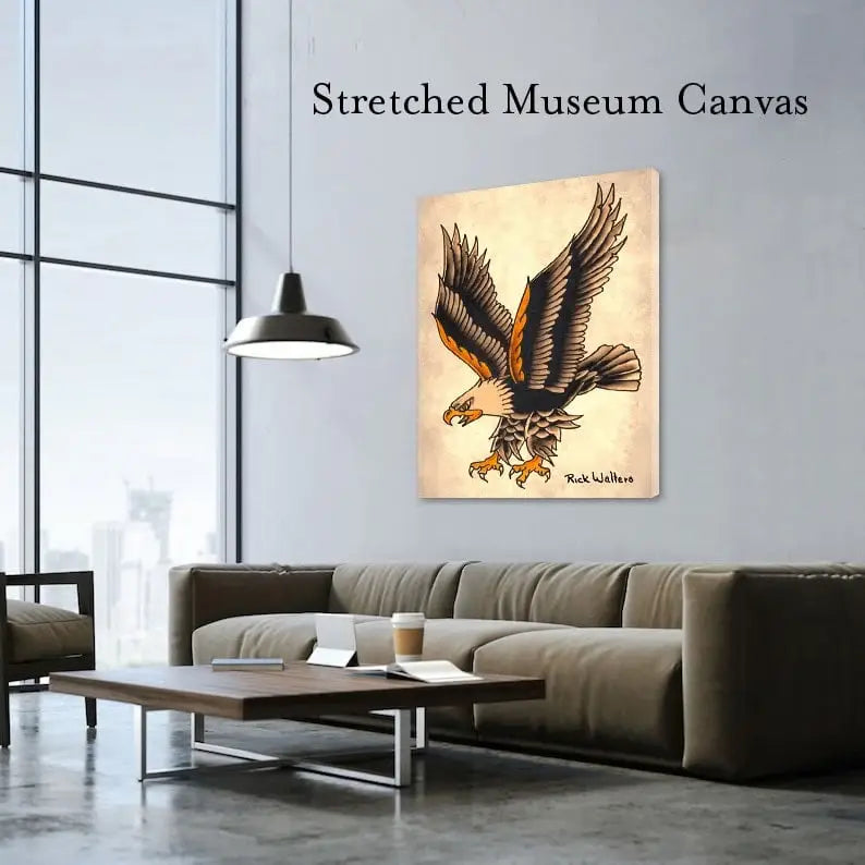 Black Market Art Company Diving Eagle Print - Black Market Art Company - Flyclothing LLC