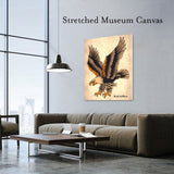 Black Market Art Company Diving Eagle Print