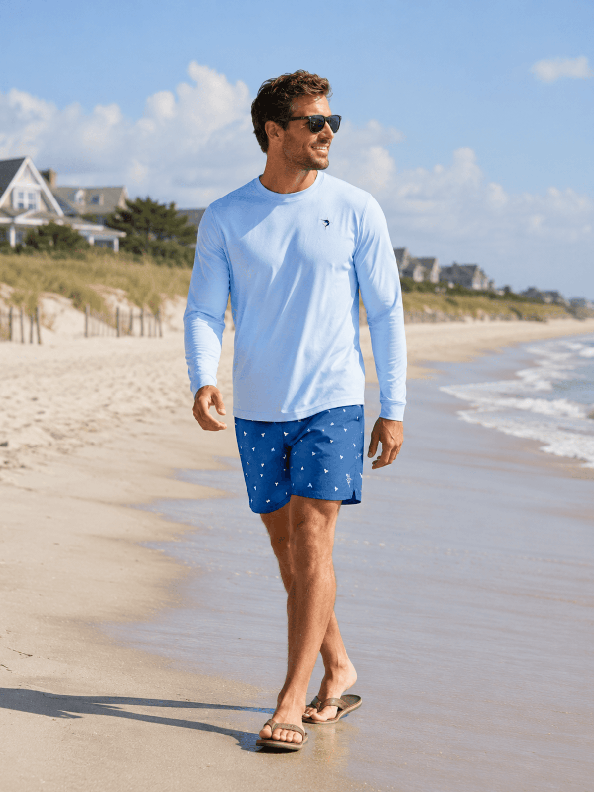 Dockside Performance Long Sleeve - White Water Life - Flyclothing LLC