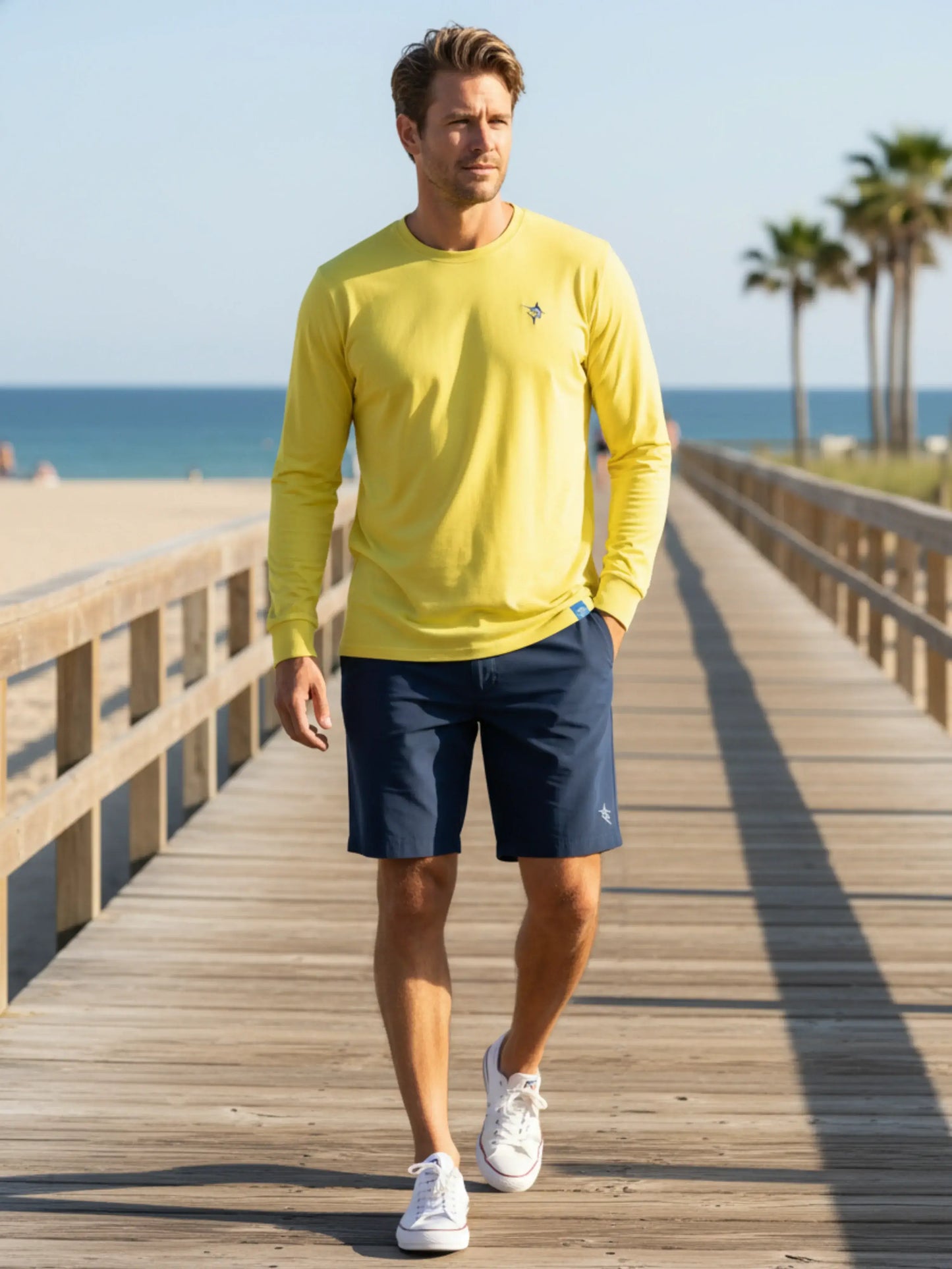 Dockside Performance Long Sleeve - White Water Life - Flyclothing LLC