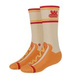 The Dog On Dog | Shinesty x Wienerschnitzel Heel Hammock™ Crew Socks - Shinesty - Flyclothing LLC