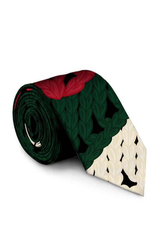 The Dapper Doily | Quilted Print Christmas Tie - Shinesty