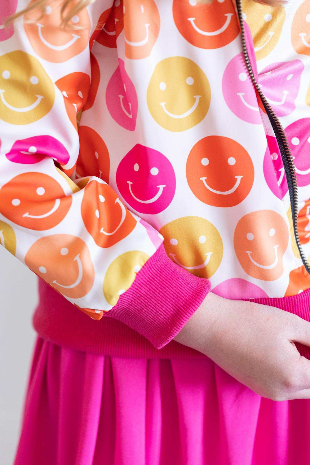 SALE Don't Worry, Be Hippy Satin Jacket - Mila & Rose ® - Flyclothing LLC