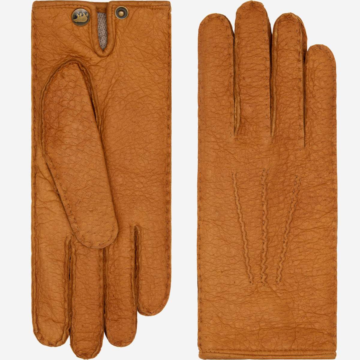 Donatella (brown) – Luxurious Italian peccary leather gloves with cashmere lining - Leather Gloves Online - Flyclothing LLC
