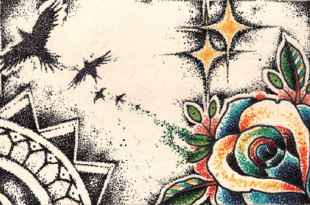 Black Market Art Company Dos Estrellas Print