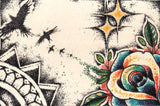 Black Market Art Company Dos Estrellas Print