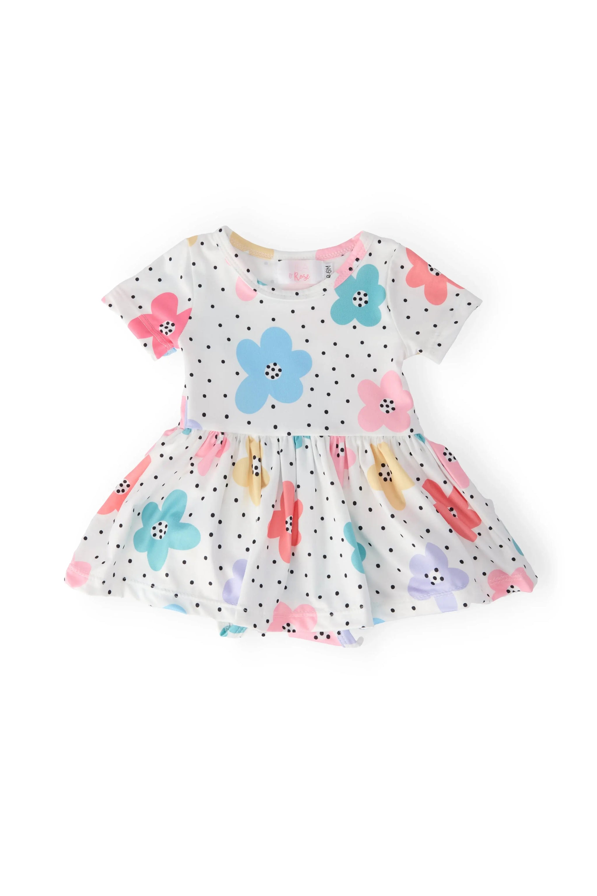 Dots & Daisies S/S Twirl Bodysuit - Mila & Rose ® - Flyclothing LLC