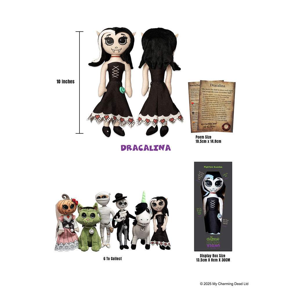 Dracalina Plush. Glow in the dark watch - Alchemy of England - Flyclothing LLC