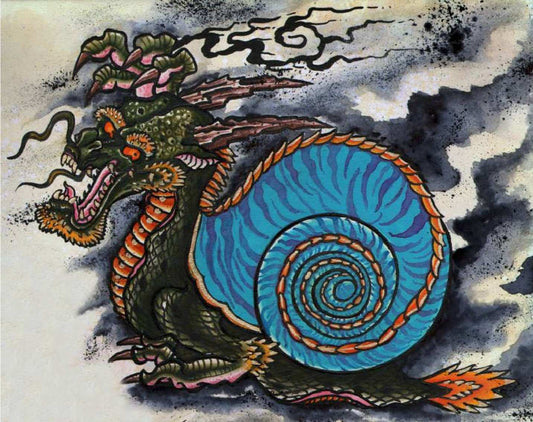 Black Market Art Company Dragon Snail Print - Black Market Art Company - Flyclothing LLC