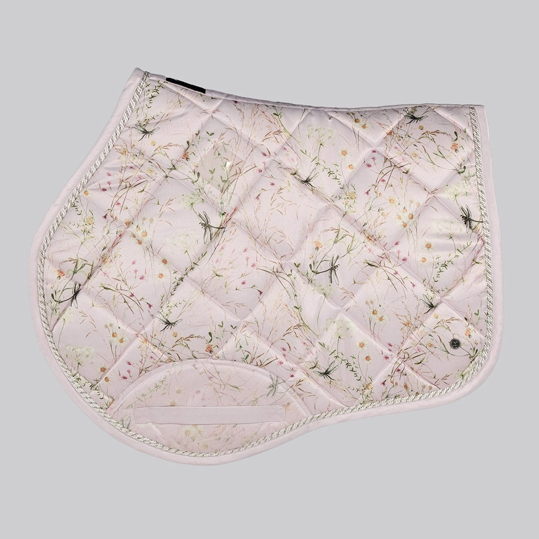 Dapplebay Dragonfly Meadow XC Saddle Pad-Light Pink - Breeches.com - Flyclothing LLC